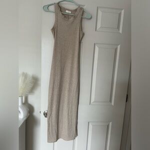 Tan long dress
